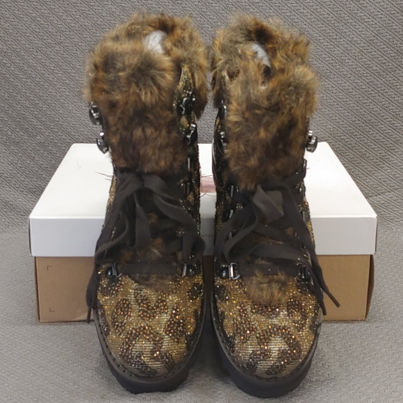 Jessica Simpson Norina glitter gabor boot bronze-8 - Picture 4 of 10
